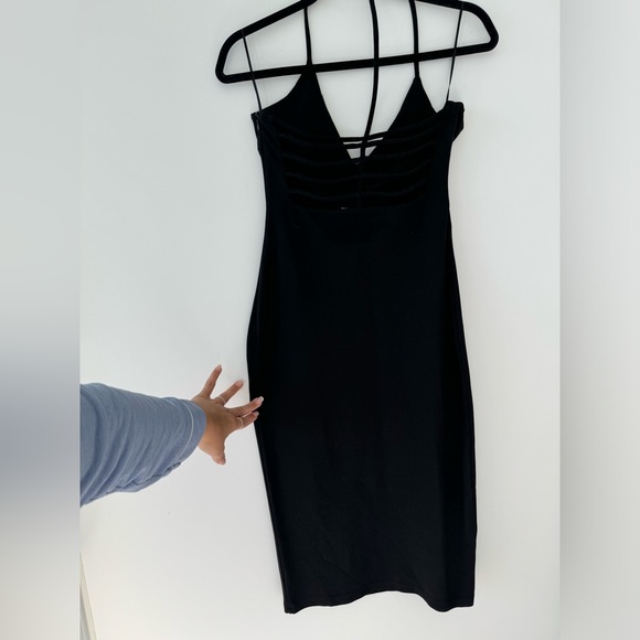 Premonition caged black midi dress - Picture 2 of 4
